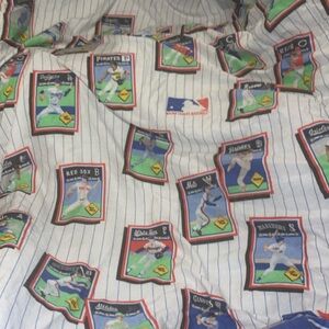 Vintage 1989 MLB Baseball Teams Twin Size Comforter Bedspread Blanket